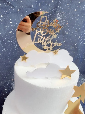 Decorative plexiglass elements new for crafts and cake decoration