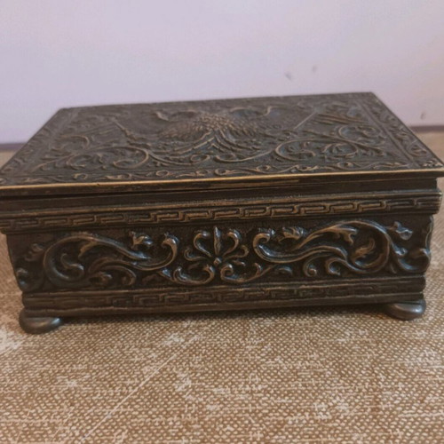 Antique Jewelry Box 1950 used, 13x9x5 cm