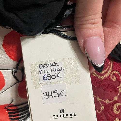 GF Ferre black dress with gold details