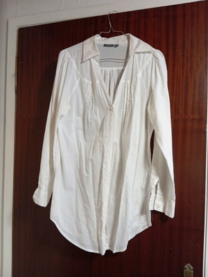 Mexx white shirt used, 100% cotton with embroidery