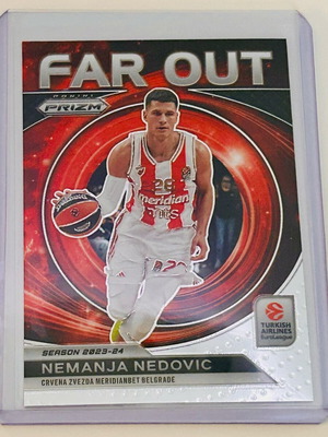 Nemanja Nedovic Red Star Panini Euroleague 2023-24 Prizm Far Out card new