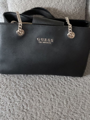 Guess Saffiano Shoulder Bag black like new