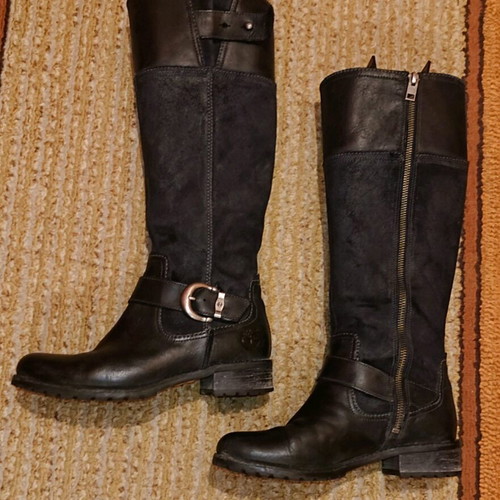 Timberland Bethel boots black, like new, leather and suede, size 38