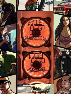 GTA San Andreas & Vice City 120mm fan covers new, pack of 2