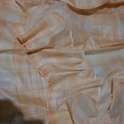 Curtains new with separate ruffle, set of 3 pieces