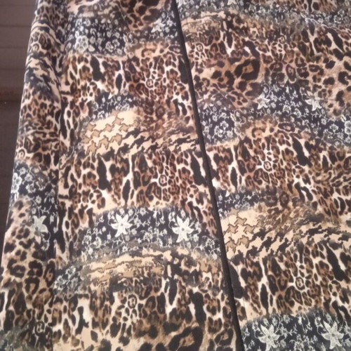 Animal print skirt size S like new, brown