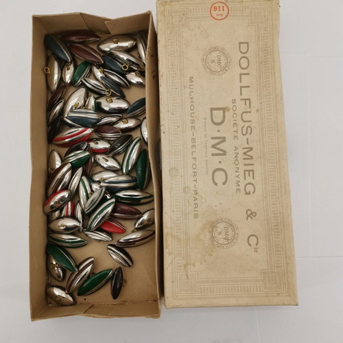 Metal buttons used from 1950 era, pack of 64 pieces