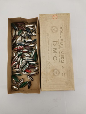 Metal buttons used from 1950 era, pack of 64 pieces