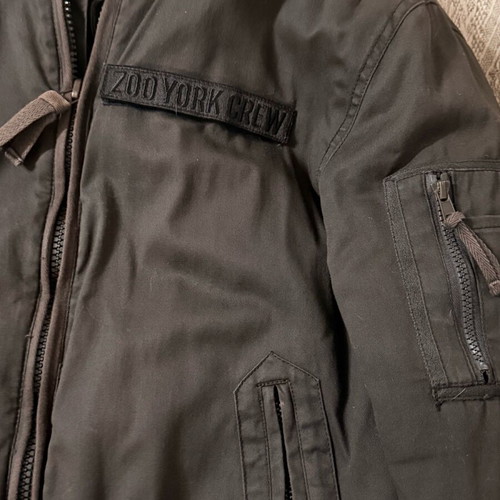 Zoo York jacket used, brown, with hidden hood