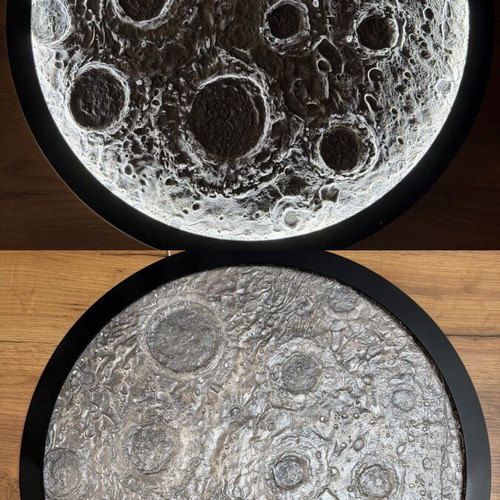 Decorative LED Moon Lamp 3D wall light custom made