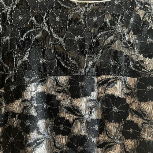 Women's dress with lace like new, black