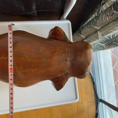 Wooden elephant carving used