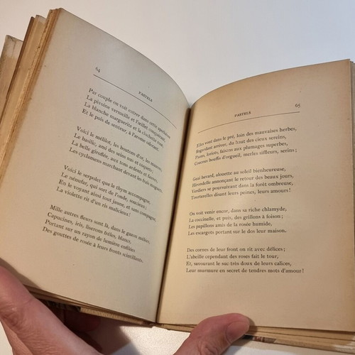 Rare Collectible Book Pastels (1902) by V. Alecsandri used, French