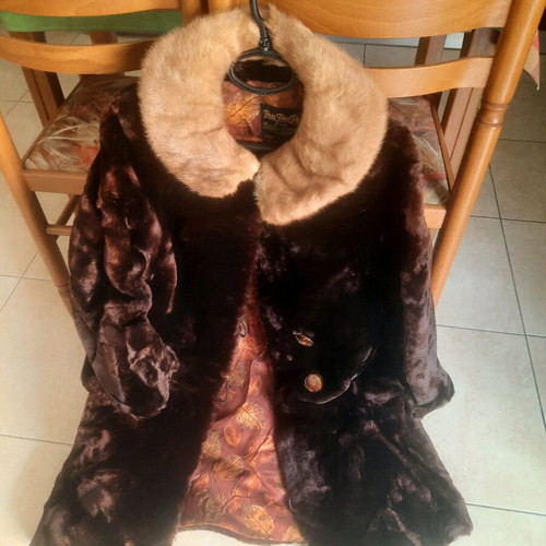 Vintage Folks Finer Furs fox fur brown, like new, size L-XL