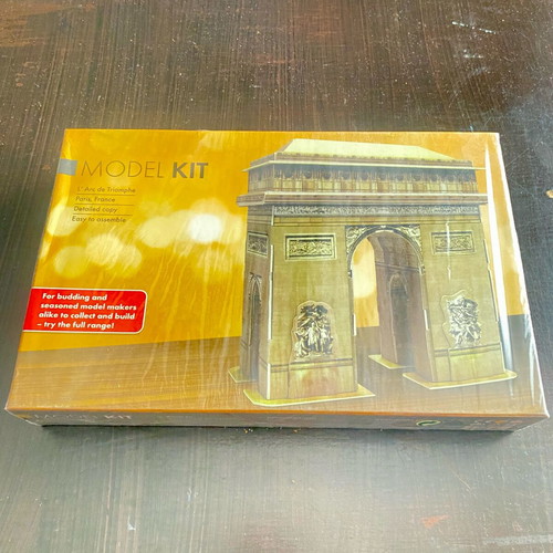3D Puzzle Set with Eiffel Tower, Paris, and Notre Dame Models, New