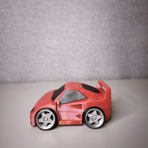 3D printed tooned Ferrari F40 decorative car, like new