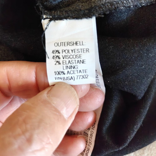 Zara Basic Dress Large Gray like new, viscose