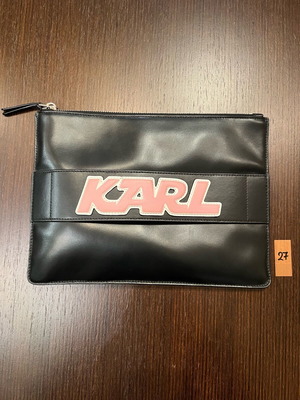 Karl Lagerfeld clutch bag like new, black