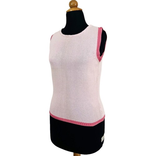 Blumarine Blugirl pink sleeveless knit top used