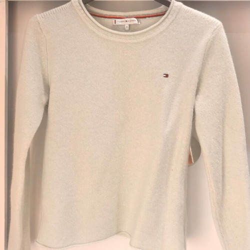 Tommy Hilfiger wool sweater green like new, size M