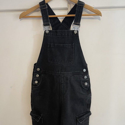 SHEIN black denim salopette new for 10-11 years