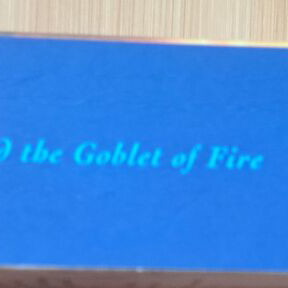 Harry Potter boxed set with first three books and Goblet of Fire