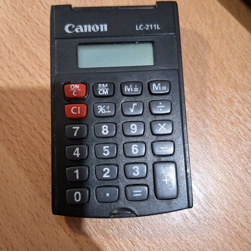 Canon pocket calculator without cover