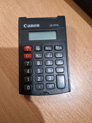 Canon pocket calculator without cover