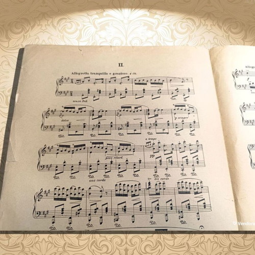 Second Norwegian Dance sheet music used, Grieg, piano