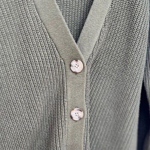 Selected khaki cardigan, comfortable, size M