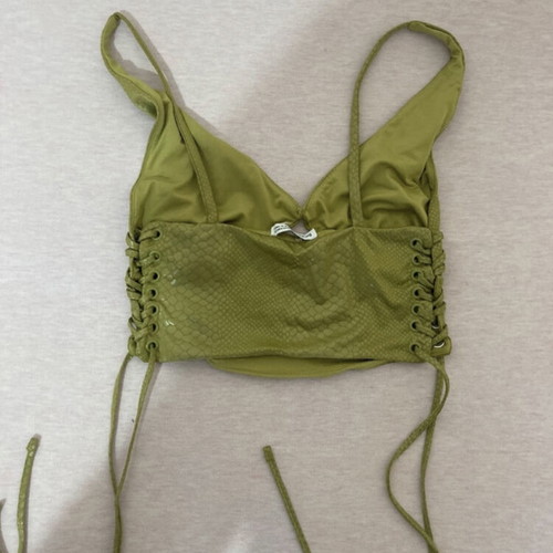 Bershka leather summer top new size M