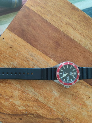Orient automatic ρολόι σαν καινούργιο, κόκκινο, ανδρικό