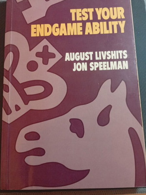 Test Your Endgame Ability chess book used 1988, 201 pages