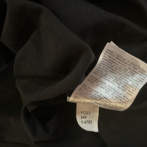 Tshirt Bottega Veneta M black cotton with sequins and fringes like new