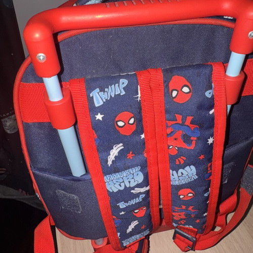 Spiderman Preschool Trolley Bag and Lunchbag used