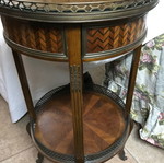 Set of 2 Louis XVI style tables used, antiques