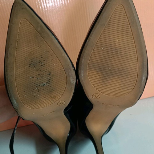 Maria Mare black heels size 37 with ankle strap like new