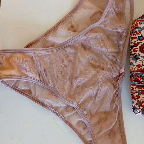 Sexy underwear XL transparent with rotten apple lips, Shein, new