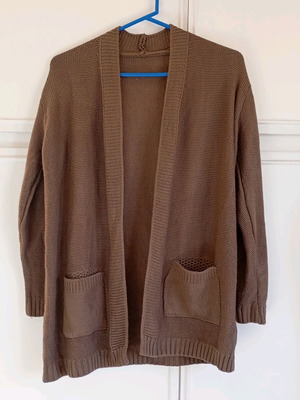 Spring women's cardigan used brown size M