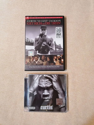 50 Cent Curtis DVD and CD like new, biography and action