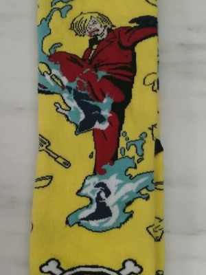 Egs Socks Sanji One Piece onesize 40-46 καινούργιες, πολύχρωμες βαμβακερές κάλτσες