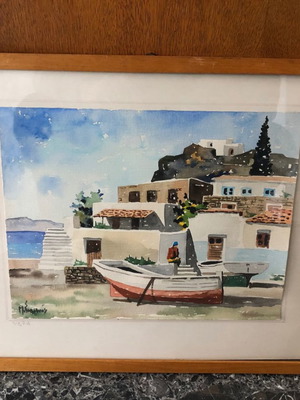 Watercolor (Hydra) by Manos Sofianos used