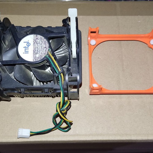 Socket 478 cooler used with copper core and plastic bracket