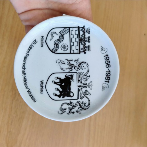 Ceramic coaster, 10 cm diameter