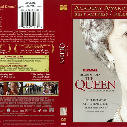 The Queen DVD new with Greek subtitles