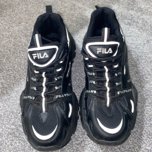 Fila black sneakers with platform sole like new, size 38