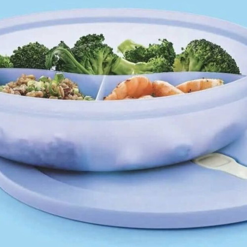 Crystal Wave with Compartments 1.4L Tupperware new
