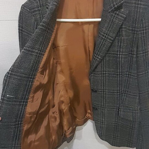 Women's vintage wool jacket like new, size S-M, gray and black