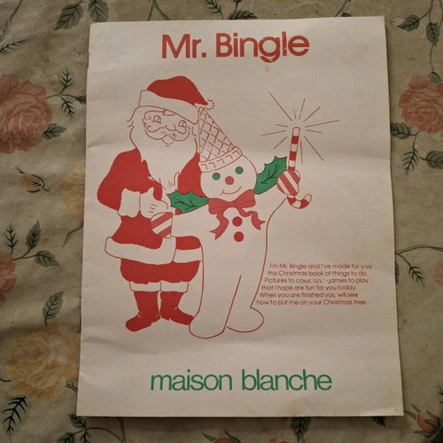 Mr. Bingle Maison Blanche like new Christmas ornament