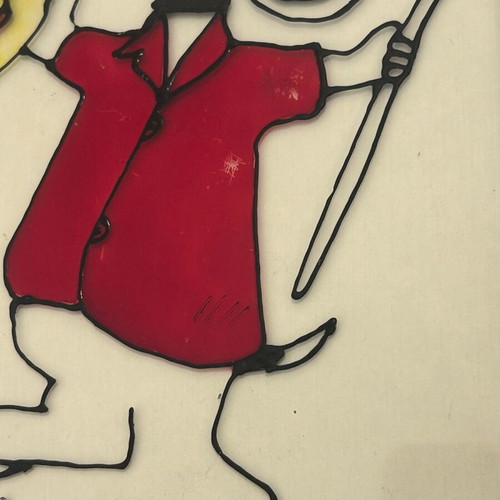 Vintage κορνίζα Snoopy μεταχειρισμένη σε καλή κατάσταση